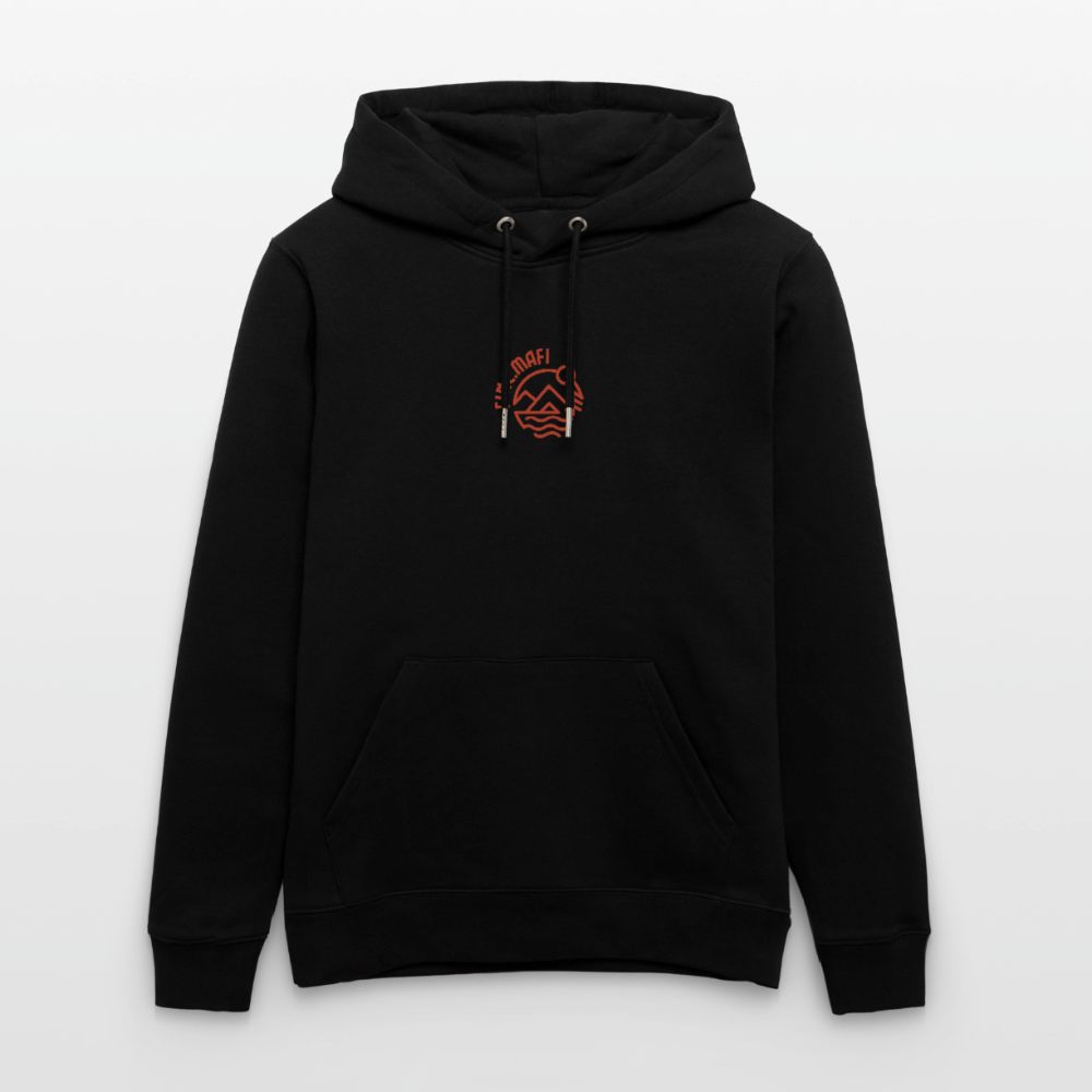 Vanlife Unisex Bio-Hoodie Firepit - Schwarz