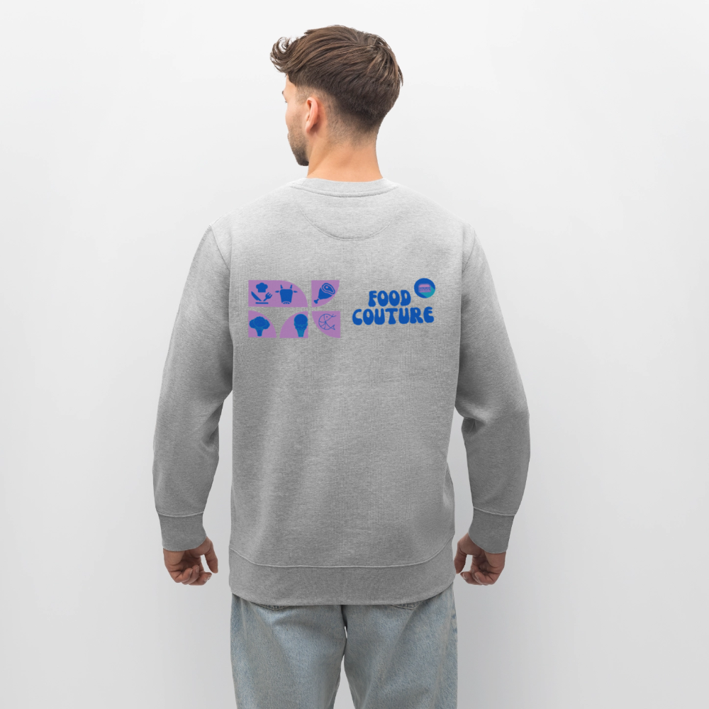 Food Couture Unisex Bio-Sweatshirt - Grau meliert