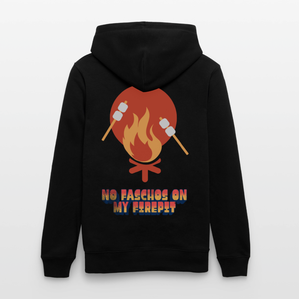 Vanlife Unisex Bio-Hoodie Firepit - Schwarz