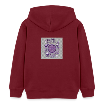 Gastrokids Bio Hoodie Bolo Stile - Burgunderrot