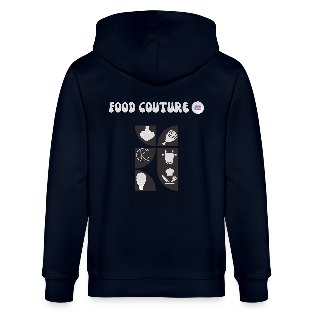 Food Couture Unisex Bio-Kapuzenjacke - Navy