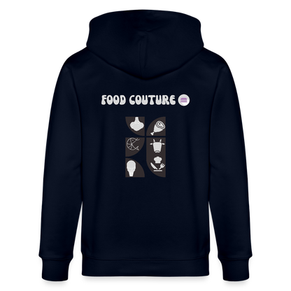 Food Couture Unisex Bio-Kapuzenjacke - Navy