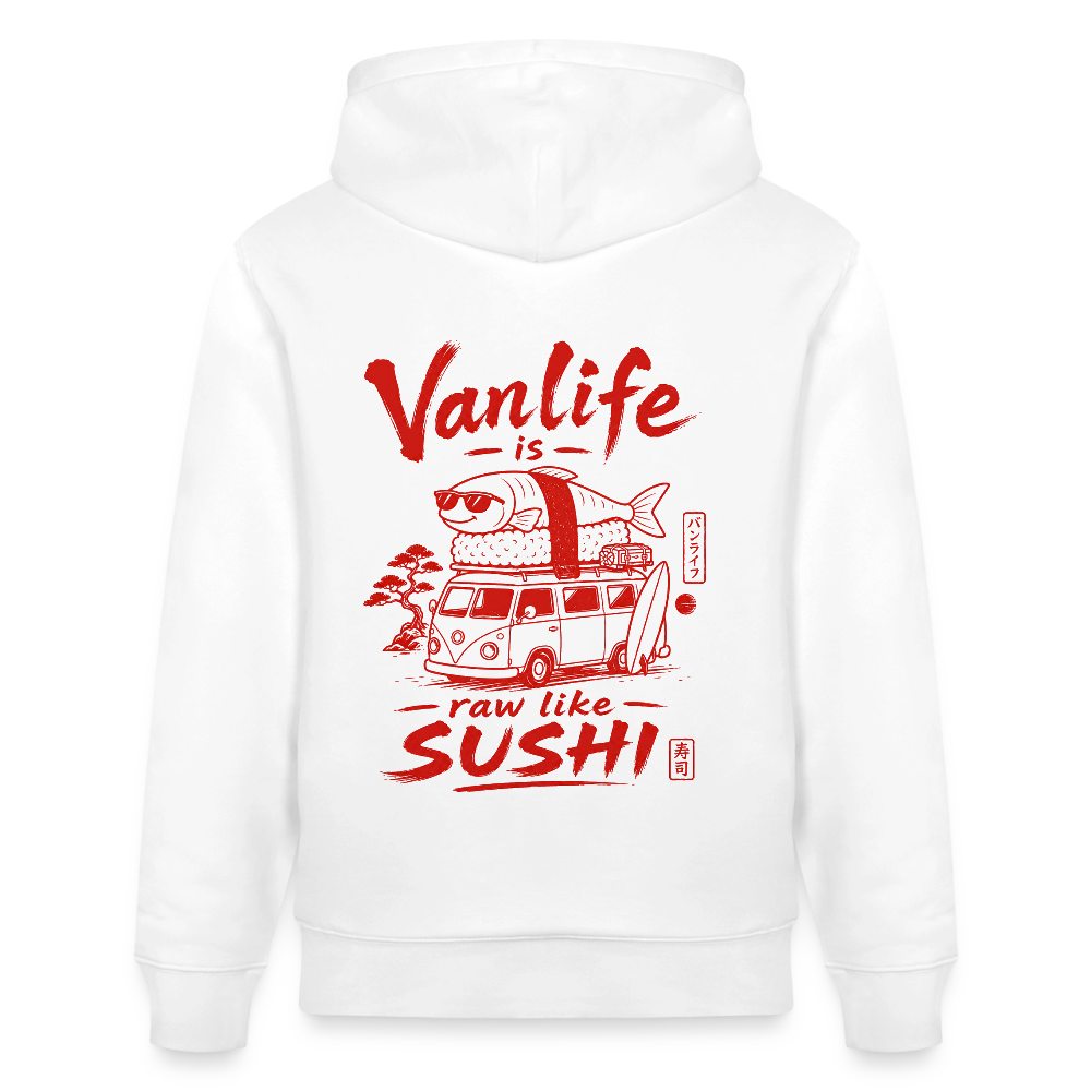 Vanlife Unisex Bio-Hoodie Sushi - Weiß