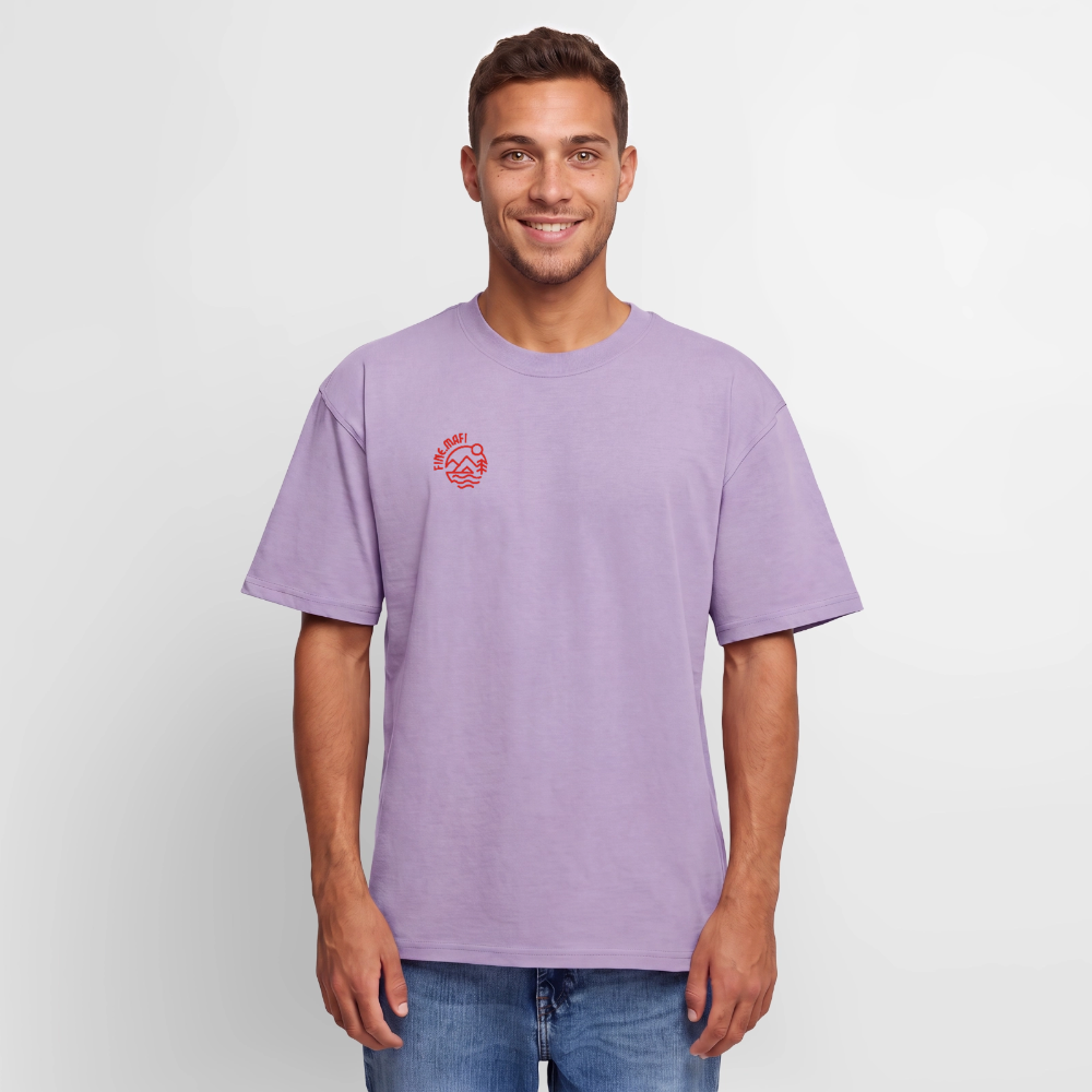 Vanlife Unisex Premium Oversized Bio T-Shirt Coffee - Lavendel