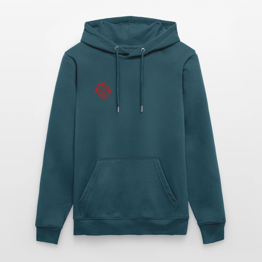 Vanlife Unisex Bio-Hoodie Coffee - Dunkles Petrol