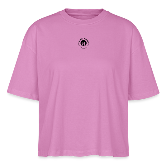 FOOD LOVE Frauen Boxy Bio-T-Shirt Hummus - Pink