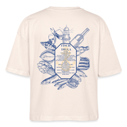 FOOD LOVE Frauen Boxy Bio-T-Shirt DIGGA - Naturweiß