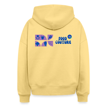 Food Couture Boxy Frauen Bio Hoodie - Hellgelb