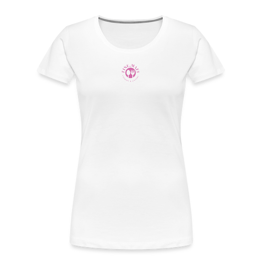 FOOD LOVE Frauen Premium Bio T-Shirt DIGGA - Weiß