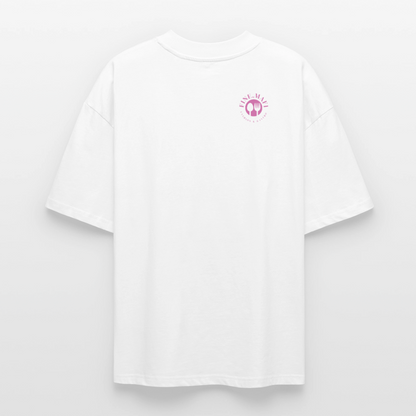 FINE MAFI Oversized Unisex Bio T-Shirt Mise En Place Gurke - Weiß