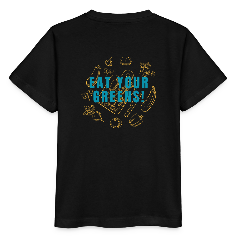 GASTROKIDS Kinder T-Shirt FOOD PLANET - Schwarz