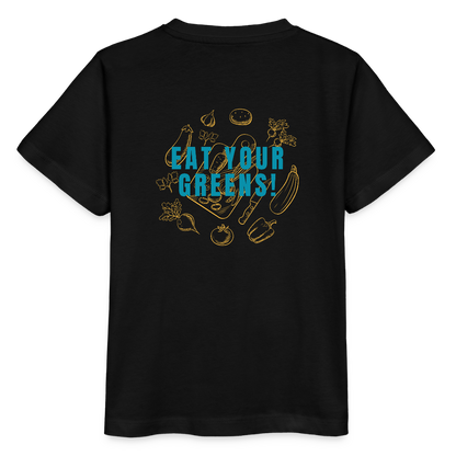 GASTROKIDS Kinder T-Shirt FOOD PLANET - Schwarz
