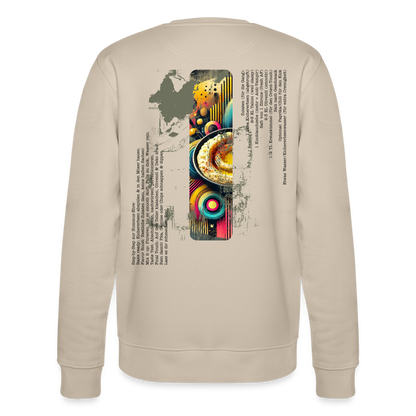 FOOD LOVE Unisex Oversize Bio-Sweatshirt Hummus - Beige