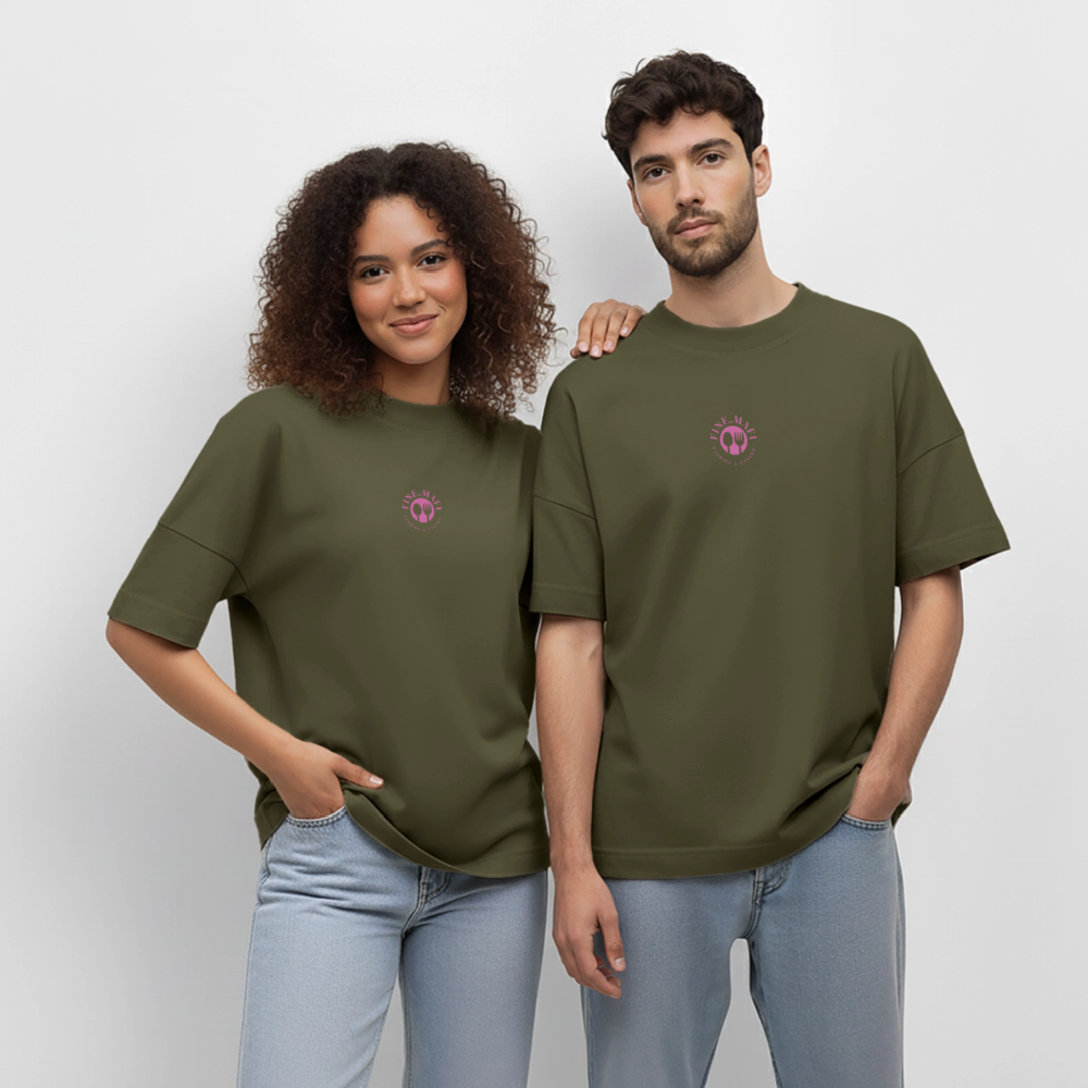 Food Couture Oversized Unisex Bio T-shirt - Khaki