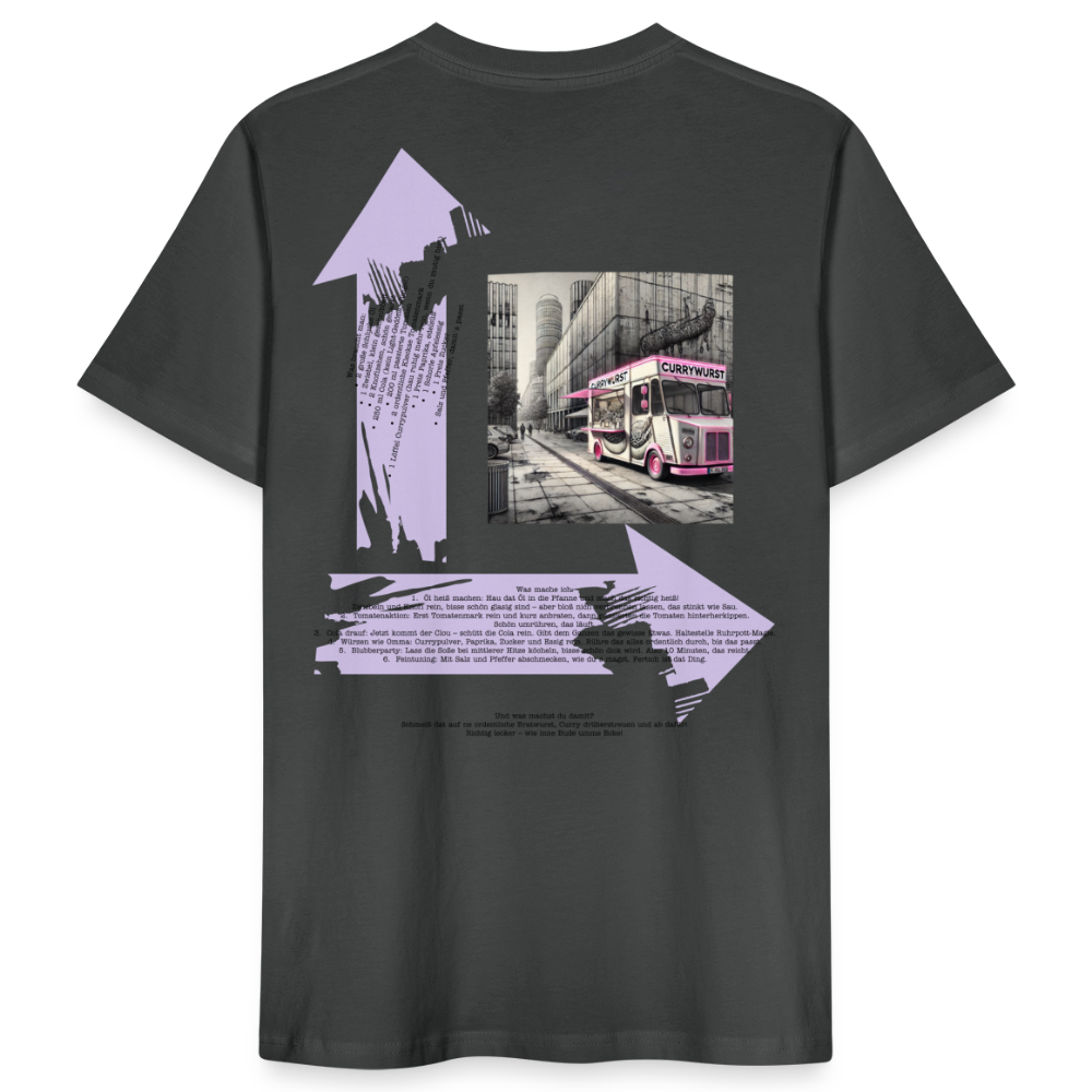 FOOD LOVE Männer Bio-T-Shirt CW - Anthrazit