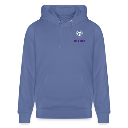 FOOD LOVE Unisex Bio Hoodie Bolo Stile - Blau