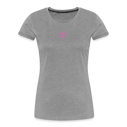 FOOD LOVE Frauen Premium Bio T-Shirt DIGGA - Grau meliert
