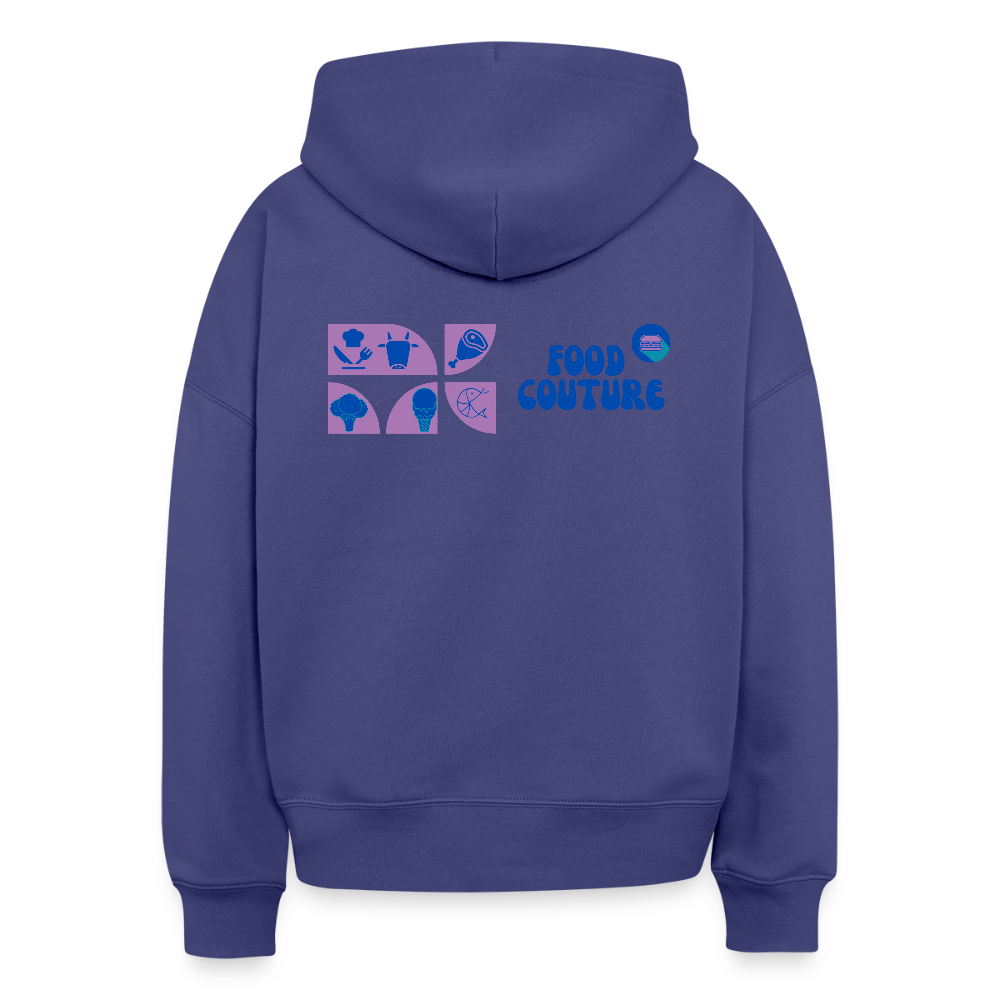 Food Couture Boxy Frauen Bio Hoodie - Dämmerung