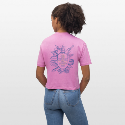 FOOD LOVE Frauen Boxy Bio-T-Shirt DIGGA - Pink