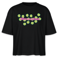 FINE MAFI Frauen Boxy Bio-T-Shirt Mise En Place Gurken - Schwarz