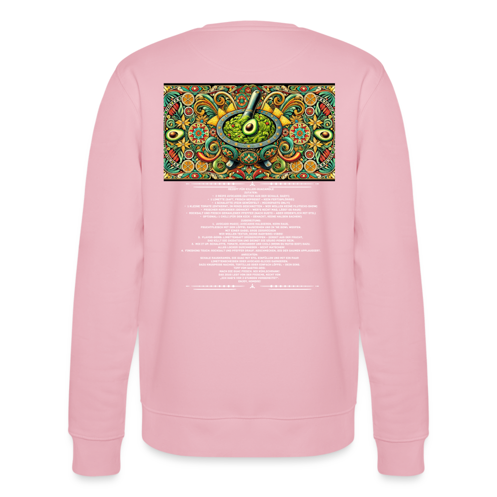 FOOD LOVE Unisex Bio-Sweatshirt Guaca - Hellrosa