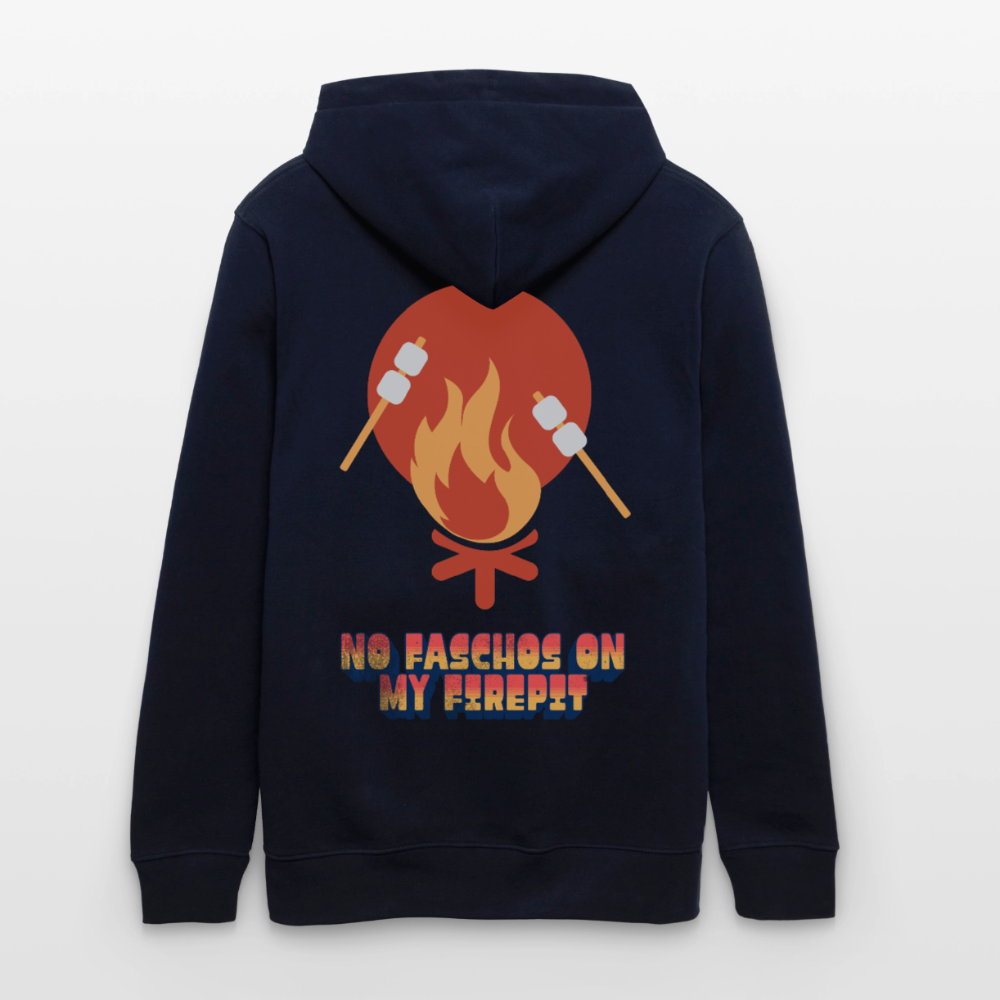 Vanlife Unisex Bio-Hoodie Firepit - Navy