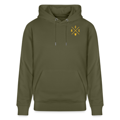 FINE.MAFI Relaxed Hoodie CREW - Khaki Grün