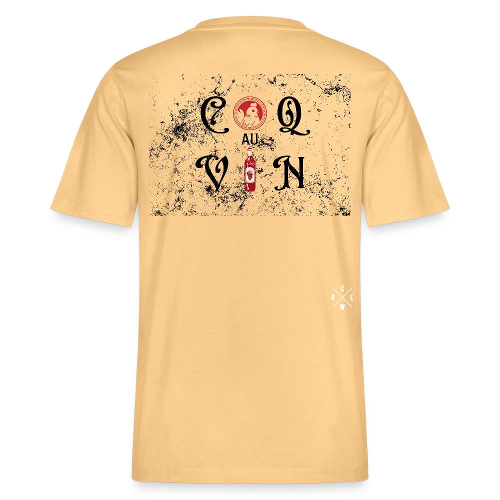 Bio Relaxed T-Shirt Coq au Vin - Hellgelb
