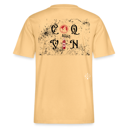 Bio Relaxed T-Shirt Coq au Vin - Hellgelb