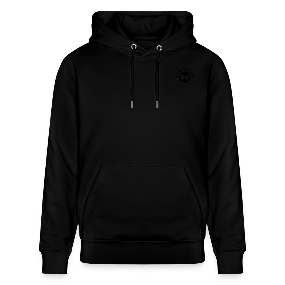 FOOD LOVE Unisex Bio-Hoodie Hummus - Schwarz