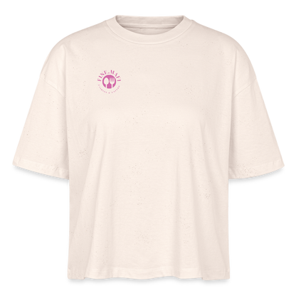 FOOD LOVE Frauen Boxy Bio-T-Shirt DIGGA - Naturweiß
