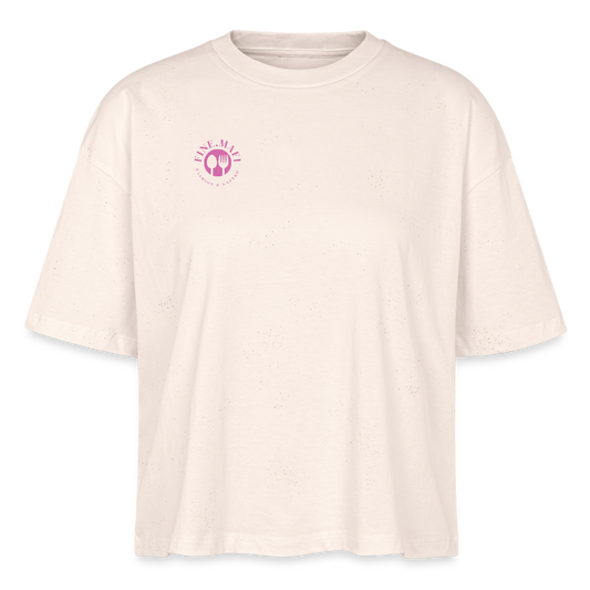 FOOD LOVE Frauen Boxy Bio-T-Shirt DIGGA - Naturweiß