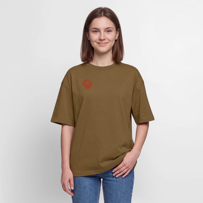 Vanlife Unisex Premium Oversized Bio T-Shirt Coffee - Nussbraun