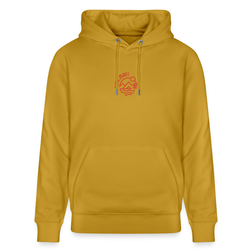 Vanlife Unisex Bio-Hoodie Firepit - Ocker