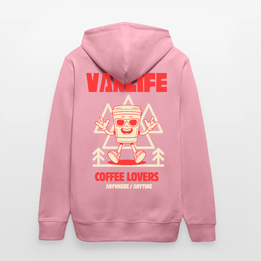 Vanlife Unisex Bio-Hoodie Coffee - Lila Traum