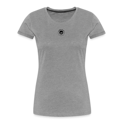 Frauen Premium Bio T-Shirt Hummus - Grau meliert