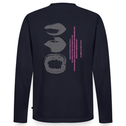 Premium Bio Langarmshirt Tasty - Navy