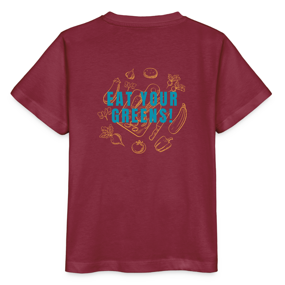 GASTROKIDS Kinder T-Shirt FOOD PLANET - Burgunderrot