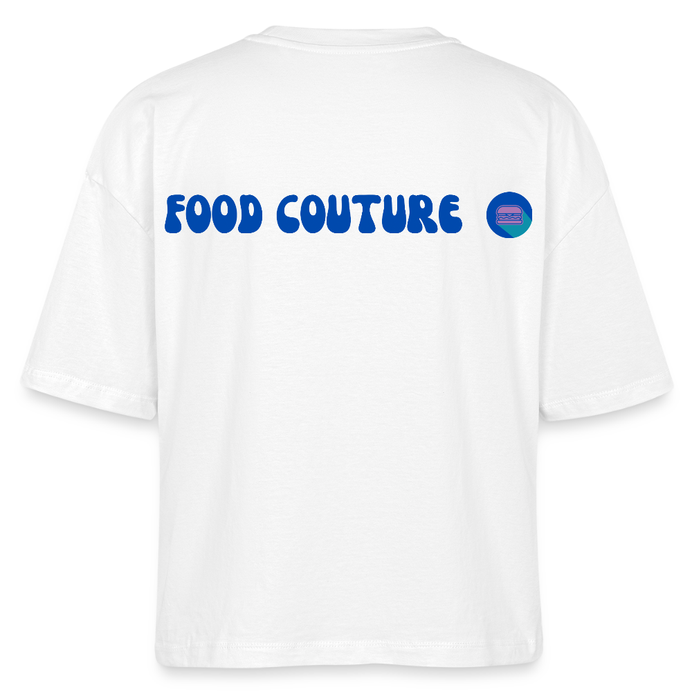 Food Couture Frauen Boxy Bio-T-Shirt - Weiß