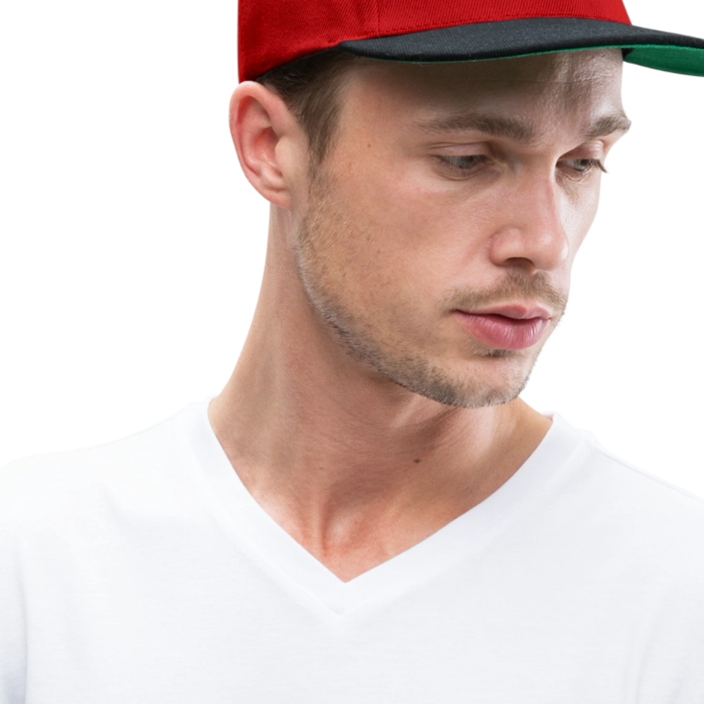 FINE.MAFI Crew Snapback Cap - Rot/Schwarz