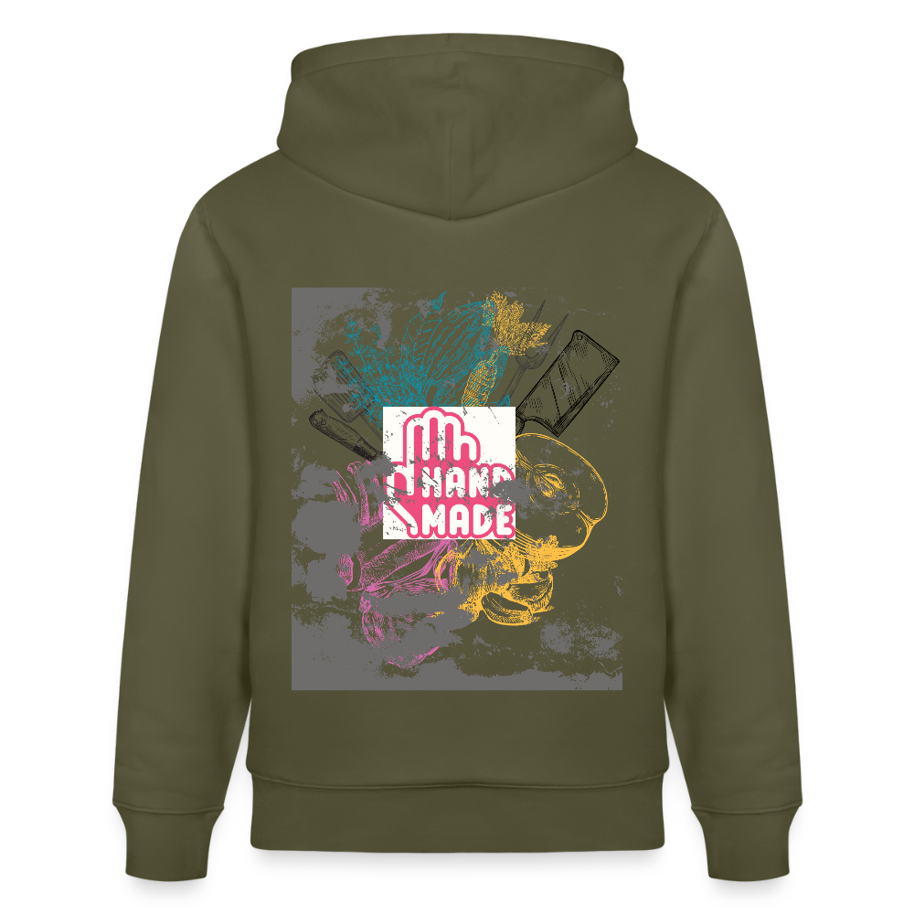 FINE.MAFI Bio Relaxed Hoodie CREW - Khaki Grün