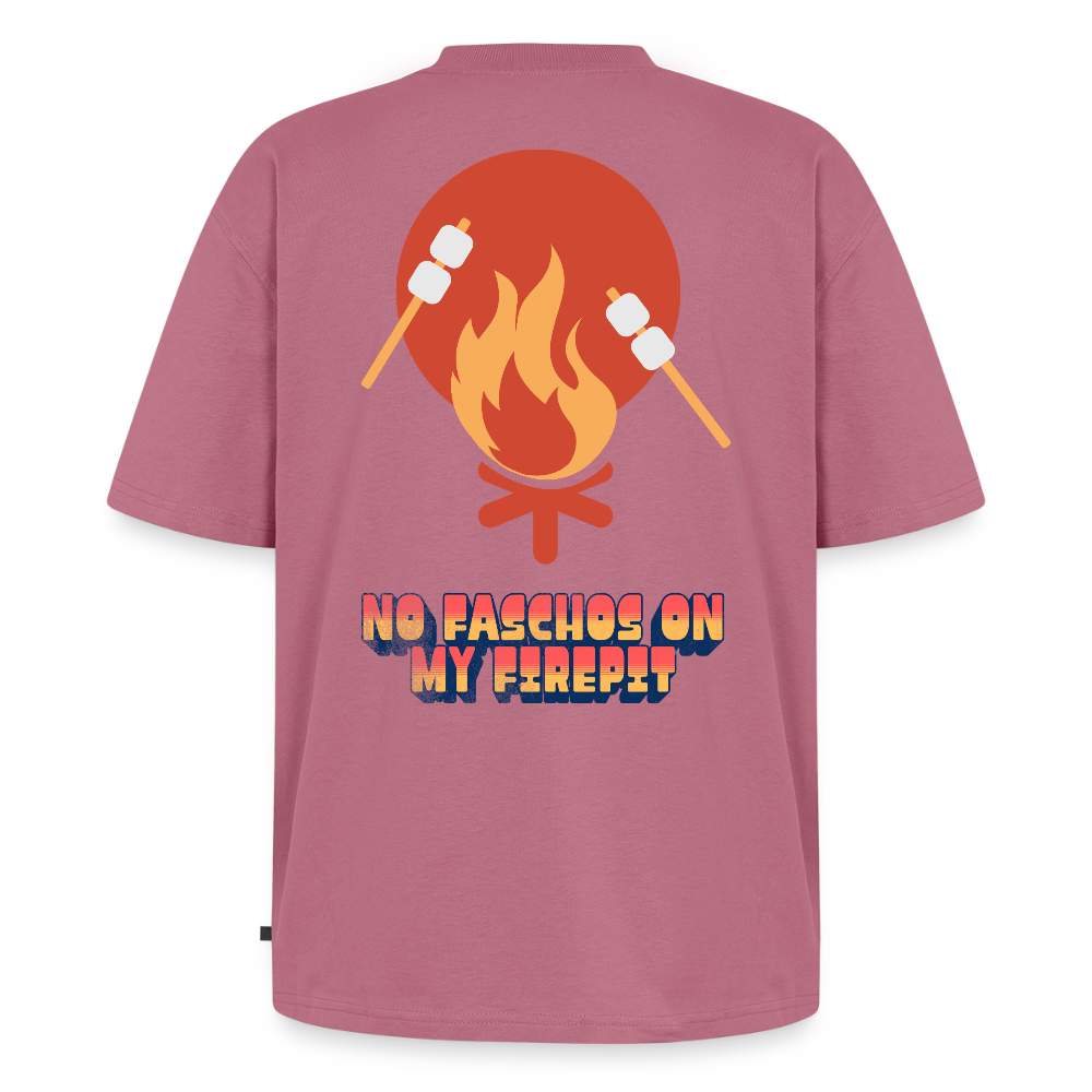 Vanlife Unisex Premium Oversized Bio T-Shirt Firepit - Mauve