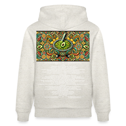 FOOD LOVE Unisex Bio-Hoodie Guaca - Beige meliert