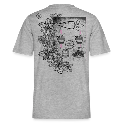 FINE.MAFI Relaxed Fit Unisex Bio-T-Shirt Zero Waste - Grau meliert