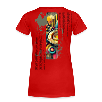 Frauen Premium Bio T-Shirt Hummus - Rot