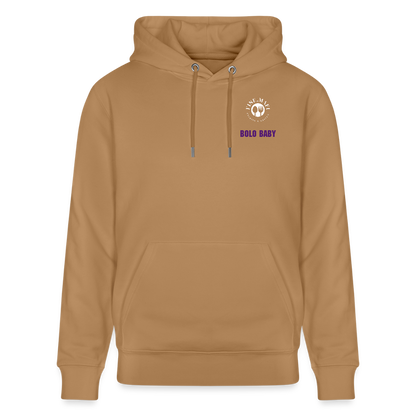 FOOD LOVE Unisex Bio Hoodie Bolo Stile - Karamell 