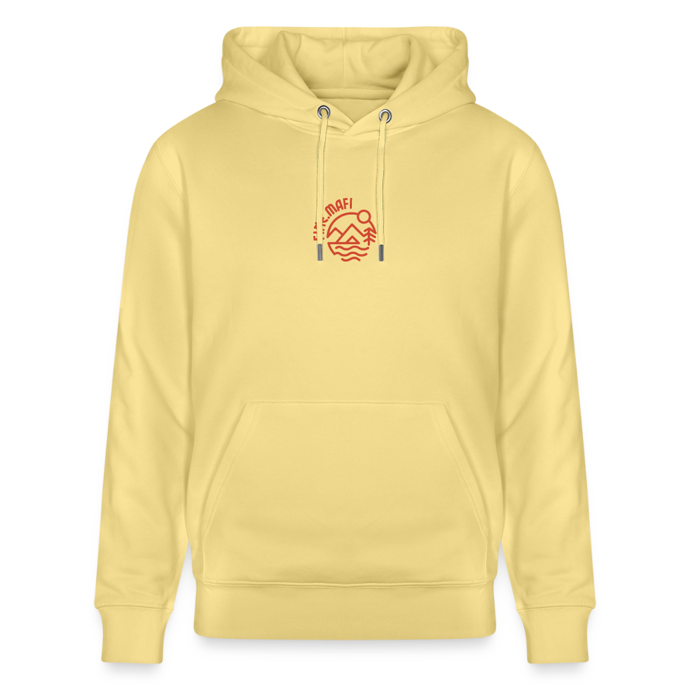 Vanlife Unisex Bio-Hoodie Firepit - Gelb Viva 