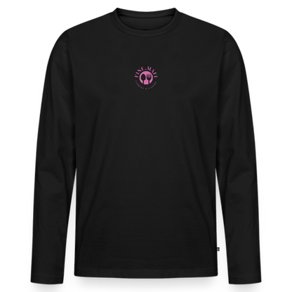 Premium Bio Langarmshirt Tasty - Schwarz