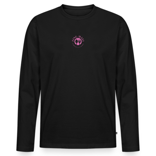 Premium Bio Langarmshirt Tasty - Schwarz