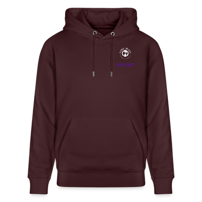 FOOD LOVE Unisex Bio Hoodie Bolo Stile - Maroon